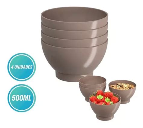 Kit De 4 Cumbucas Cozy 500 Ml 13 7 X 8 Cm 10510 Coza Color Grey