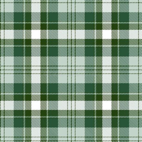 Tartan Seamless Pattern Green And White Plaid Tartan Flannel