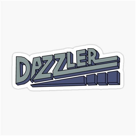 "Dazzler Logo" Sticker for Sale by MilitechMatty | Redbubble