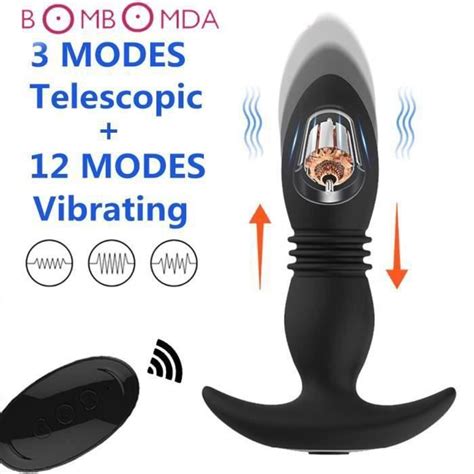 Appareil de massageGode télescopique sans fil pour homme vibrateur Anal