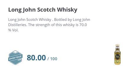 Long John Scotch Whisky Ratings And Reviews Whiskybase