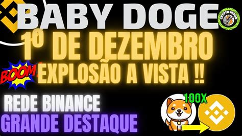 BABY DOGE AGORA 1º DE DEZEMBRO VAI COMEÇAR EXPLOSÃO A VISTA REDE