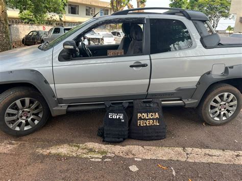 PF Polícia Civil e PM prendem homem veículo furtado Polícia Federal