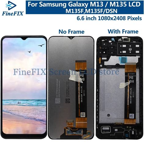 Original For Samsung Galaxy M13 Display With Frame Touch Screen