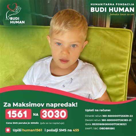 Maksim Radivojevi Humanitarna Fondacija Budi Human