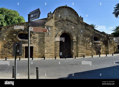 Historic Famagusta Gate With Modern Location Direction Signs To Other