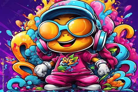 Cartoon Graffiti Wallpaper Cartoon Graffiti Background Cartoon Graffiti Pattern Cartoon