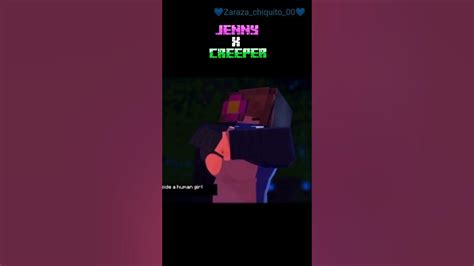 Jenny X Creeper Minecraft Youtube