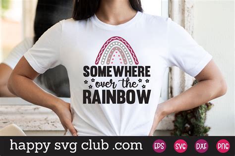 Somewhere Over The Rainbow Graphic By Happy Svg Club · Creative Fabrica