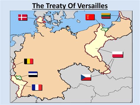 The Treaty Of Versailles Map - World Map