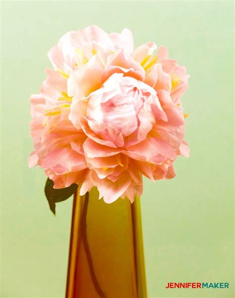 Make Crepe Paper Peony Flowers That Look Real Jennifer Maker