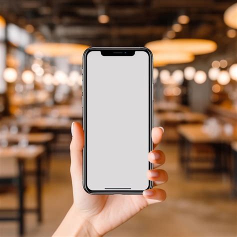 Premium Ai Image Hand Holding Smartphone Device