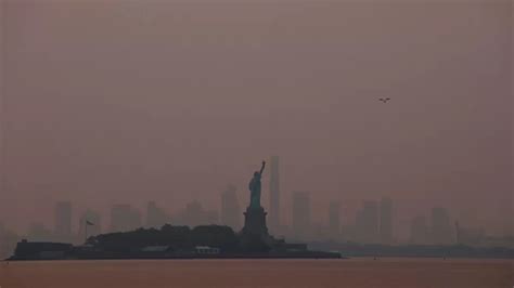 Canadian Wildfires Engulf New York City In Haze Prompting Health Concerns