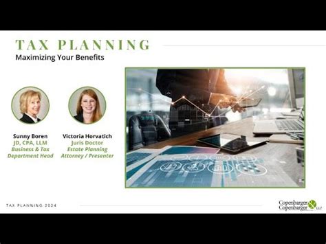 Tax Planning Strategies Maximize Your Benefits Youtube