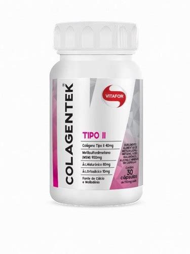 Colagentek Tipo Ii 750mg 30 Cápsulas Vitafor OLIST