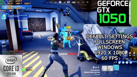 Fornite Battle Royale GTX 1050 2GB I3 10100F 1920x1080 Default