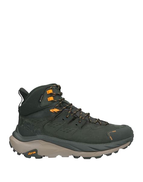 Buy Hoka One One Ankle Boots Military Soft Leather, Textile Fibers - Military Green At 19% Off ...