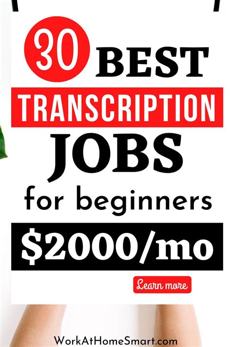 30 Best Online Transcription Jobs From Home Transcription Jobs For