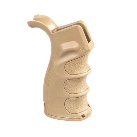 AR15 PISTOL GRIP TAN FINGER GROOVE