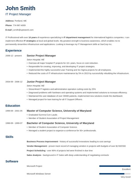 Sample Basic Resume Template