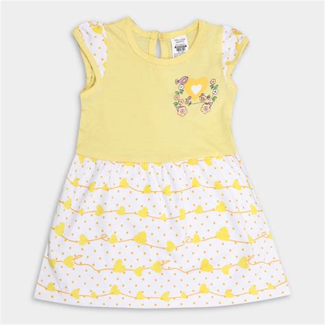 Yellow Hippo Infants Cotton Frock Vishal Mega Mart India