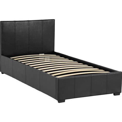 Seconique Waverley Single Black Storage Ottoman Bed Frame Wilko