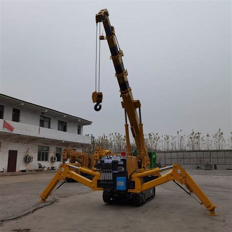 360 Degree 9 5m 3 Tons Spider Crawler Construction Mini Hoist Cranes