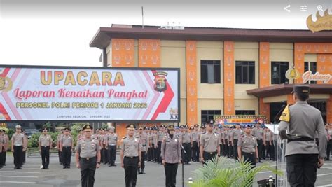 283 Personel Polda Lampung Naik Pangkat Simak Detailnya