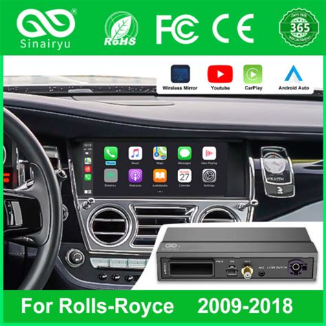 Sinairyu Wireless Apple Carplay For Rolls Royce Dawn Cullinan Wraith