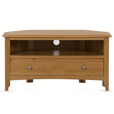 Tiree Oak Corner Tv Unit Oak World