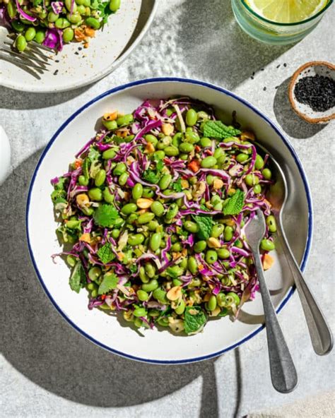 Garlicky Sesame Edamame Salad Rainbow Plant Life