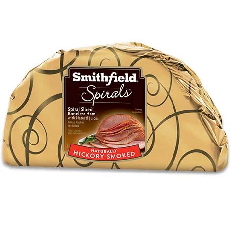 Smithfield Spiral Sliced Boneless Hickory Ham - Shop Meat at H-E-B