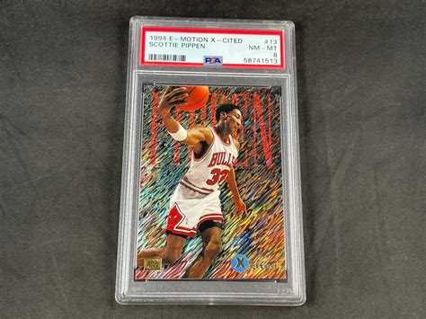 Skybox Emotion Scottie Pippen X Cited Insert Bulls Psa Nm