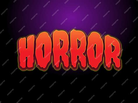 Premium Vector Horror Text Effect Editable Vector