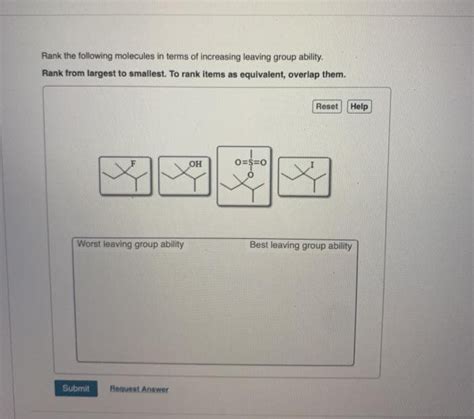 Answered Rank The Following Molecules In Terms Bartleby