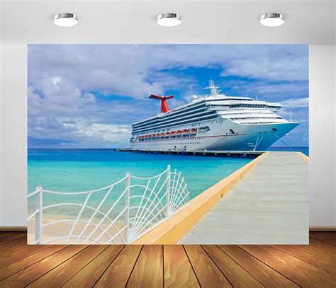 Amazon BELECO 10x8ft Fabric Luxury Cruise Ship Backdrop Cruise