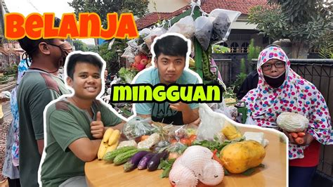 Vlog Belanja Beli Bahan Masak Mingguan Youtube