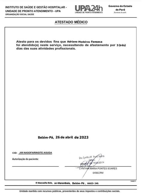 Atestado Medico 1 Pdf Artofit