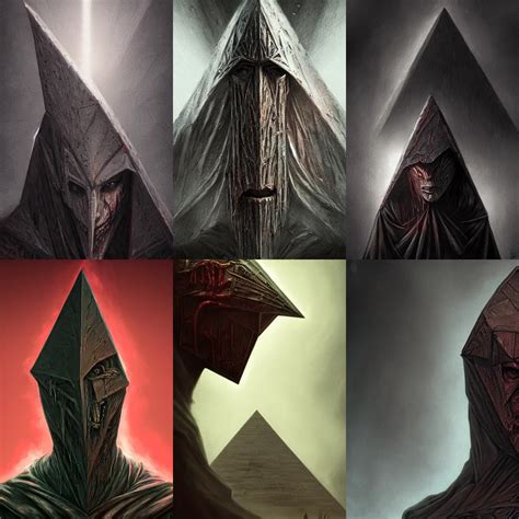 Portrait Of Pyramid Head Cinematic Lighting Full Stable Diffusion