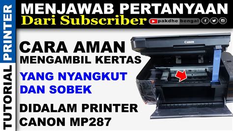 Cara Mengatasi Kertas Macet Pada Printer Canon Ip