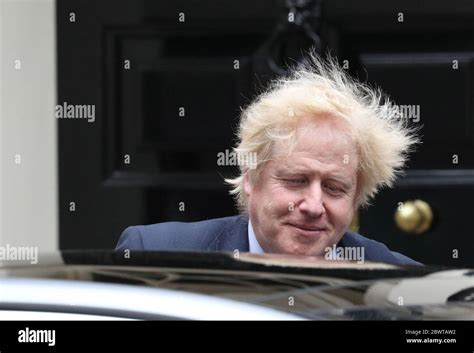 Prime Minister Boris Johnson Leaves 10 Downing Street London For Pmqs