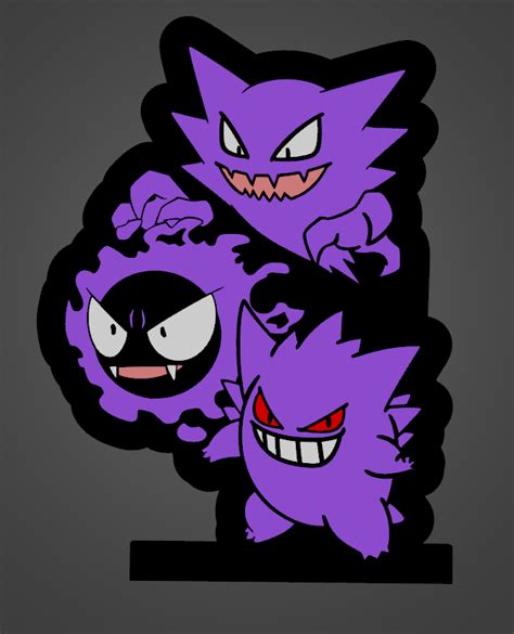 Archivo D Luminaria Gastly Hunter Gengar Evoluci N Dise O De