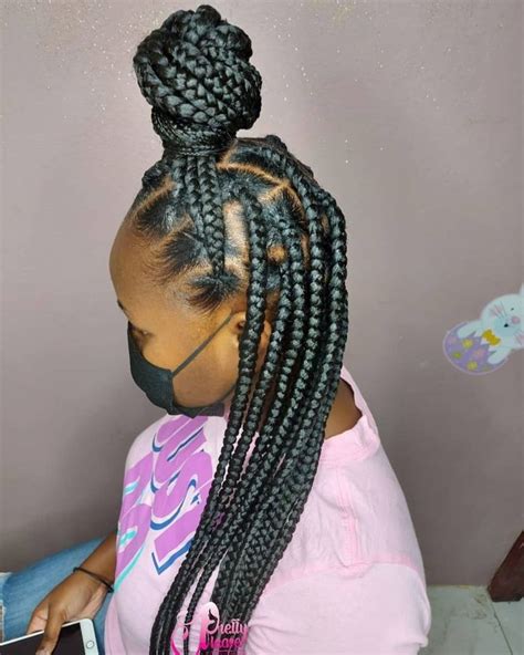 19 Gorgeous Jumbo Knotless Braids Hairstyles In 2024 Zohna Braided