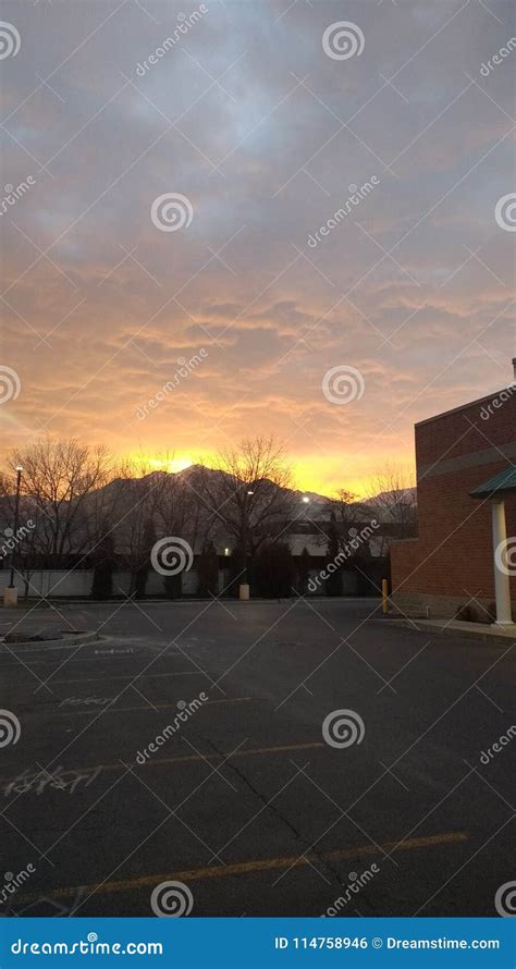 Salt Lake City Sunrise stock photo. Image of salt, utah - 114758946