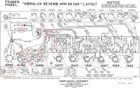 Custom Vibrolux Reverb Schematic