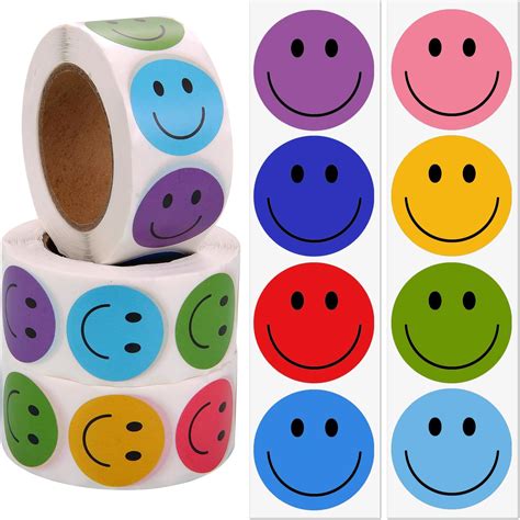 Amazon 6000 Pcs Smiley Face Stickers Small Happy Face Stickers 10