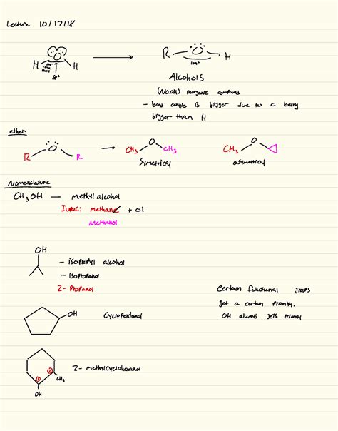 Section 21 Bandik Lecture 10117118 M R O H H H Wa Lone Pairs Sps Alcohols Naoh