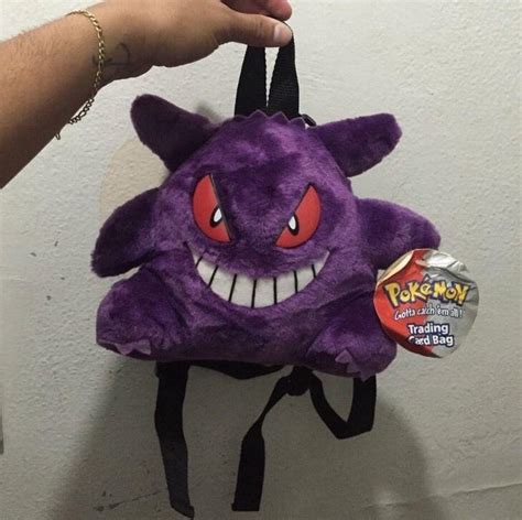 Vintage Pokemon Gengar Plush Backpack 1821669304