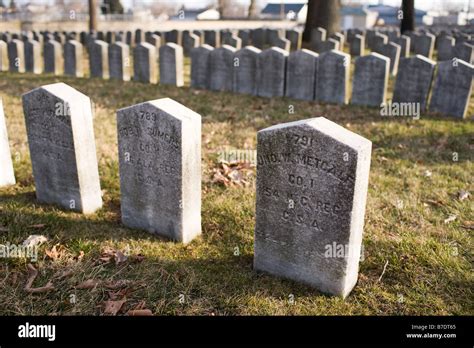 Confederate Soldier graves from the American Civil War Stock Photo - Alamy