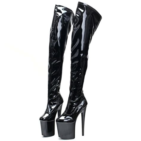 Cheap 8 Inch High Stilettos Heel 4platform Sexy Stripper Thigh High